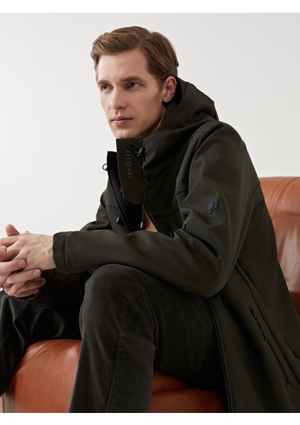 Yeni Sezon Standart Kalıp Kapüşonlu Erkek Mont