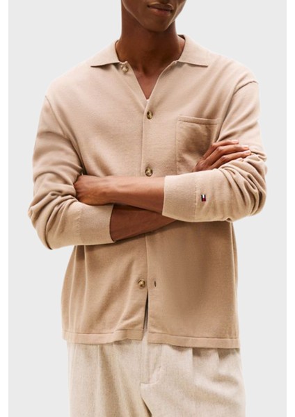 Pamuklu Regular Fit Logolu Klasik Yaka Sweat Erkek Sweat MW0MW40432 Afe