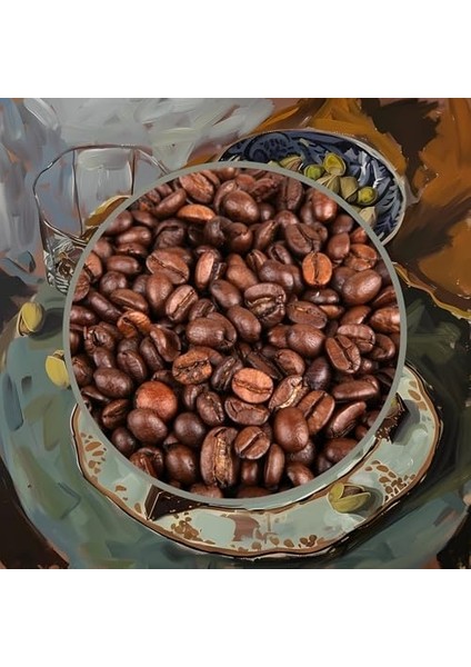 Mim And More Pistachio & Chocolate Coffee - Antep Fıstıklı Çikolata Aromalı Kahve Çekirdek Kahve, 200 gr modelleri