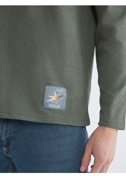 Yeni Sezon Bisiklet Yaka Uzun Kollu Baskılı Erkek Tişört modelleri