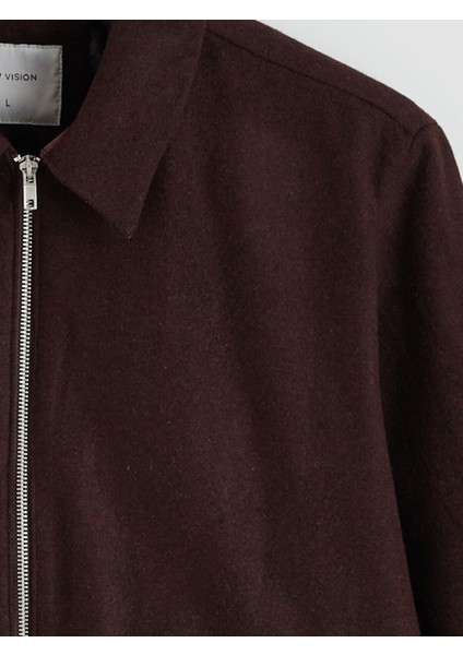 Yeni Sezon Standart Kalıp Gömlek Yaka Erkek Kaşe Mont modelleri