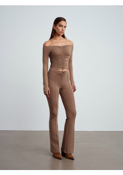 71891 Beli Lastikli Ispanyol Paça Eşofman-Vizon fiyatları