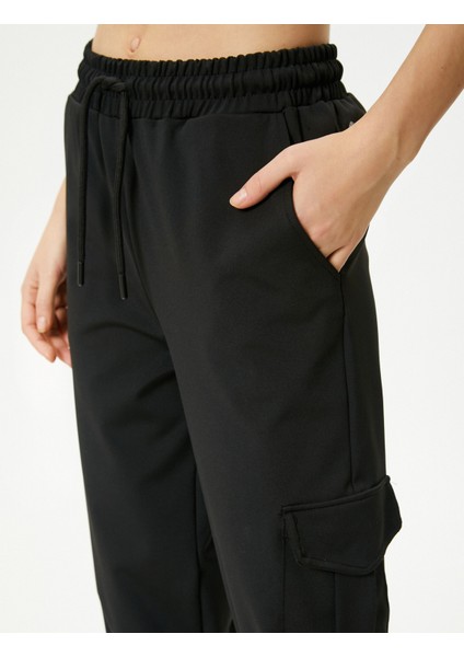 Kargo Jogger Eşofman Altı Beli Bağlamalı Rahat Kalıp Cepli indirimleri