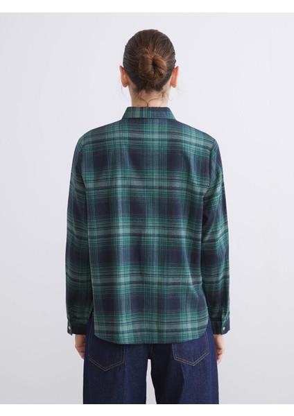 Yeni Sezon Ekose Kadın Oduncu Gömlek fırsatları