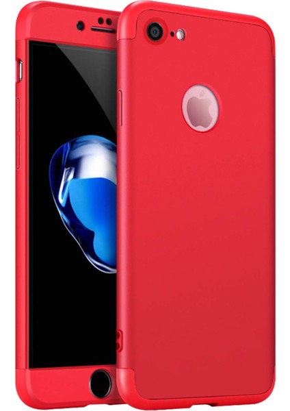 6s Için Kılıf Dip 360 Protective Kırmızı [ 6s ile Uyumlu Kılıf - Kırmızı]