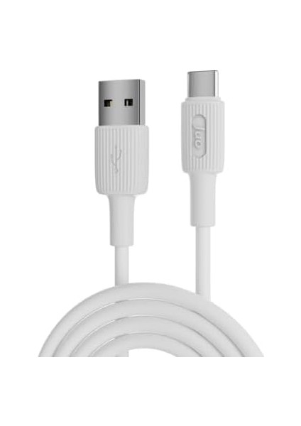 66W Usb-A To USB Type-C Silikon Hızlı Şarj ve Kablosu Beyaz 1 Metre fiyatları