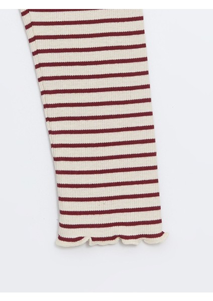 Yeni Sezon Beli Lastikli Çizgili Kız Bebek Tayt fiyatları