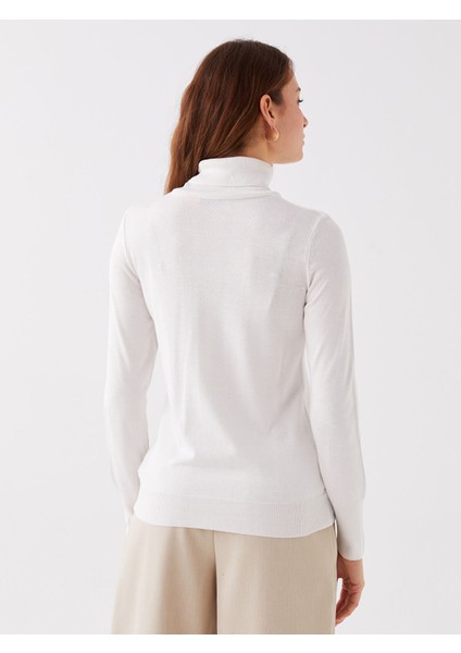 Yeni Sezon Balıkçı Yaka Düz Uzun Kollu Kadın Triko Kazak indirimleri