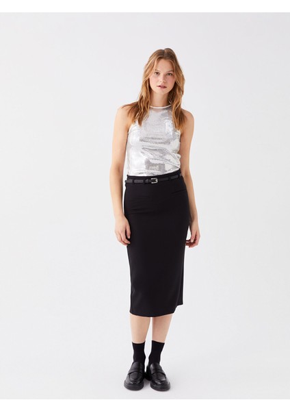 Yeni Sezon Kadın Standart Fit Düz Etek modelleri