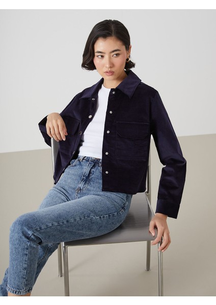 Yeni Sezon Kadife Kadın Gömlek Ceket