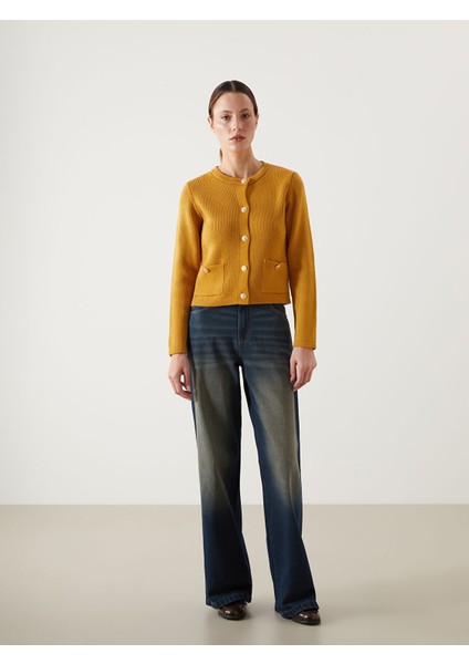 Yeni Sezon Bisiklet Yaka Kadın Triko Hırka fiyatları