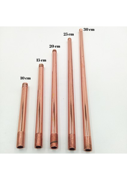 Dekoratif Avize Abajur Masa Lambası Uzatma Borusu Bakır Renk 10 cm modelleri