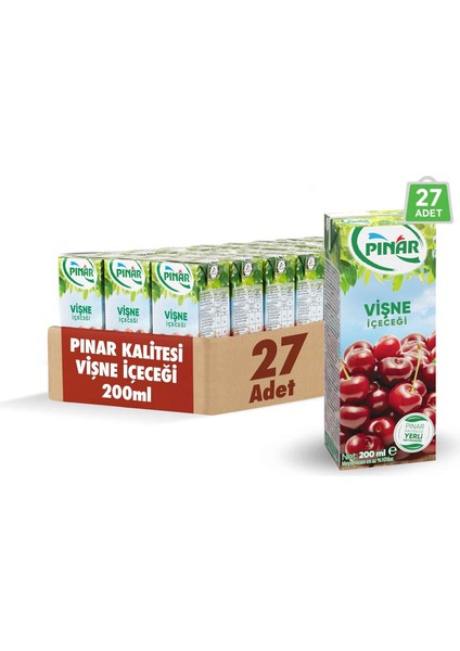 Pınar Meyveli Içecek Vişne 200 ml x 27 Adet fiyatları