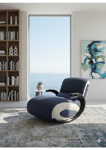 Sallanır Baba / Anne / Oyuncu Koltuğu Mavi-Siyah