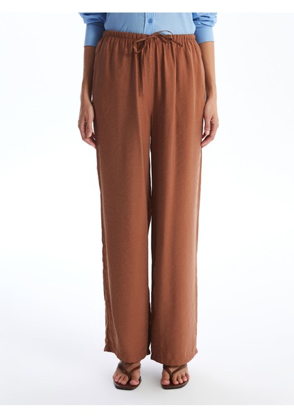 Yeni Sezon Kadın Beli Lastikli Düz Pantolon fiyatları