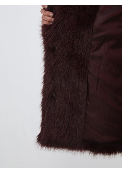 Yeni Sezon Ceket Yaka Oversize Kadın Kürk Mont fırsatları