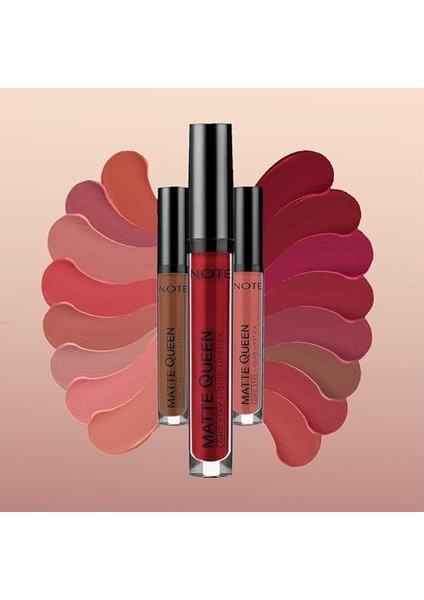 Note Matte Queen Lipstick 19 Berry Blast Kalıcı Likit Ruj, Mor modelleri