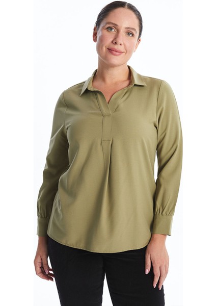 Yeni Sezon Gömlek Yaka Kadın Bluz