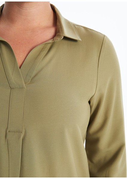 Yeni Sezon Gömlek Yaka Kadın Bluz modelleri