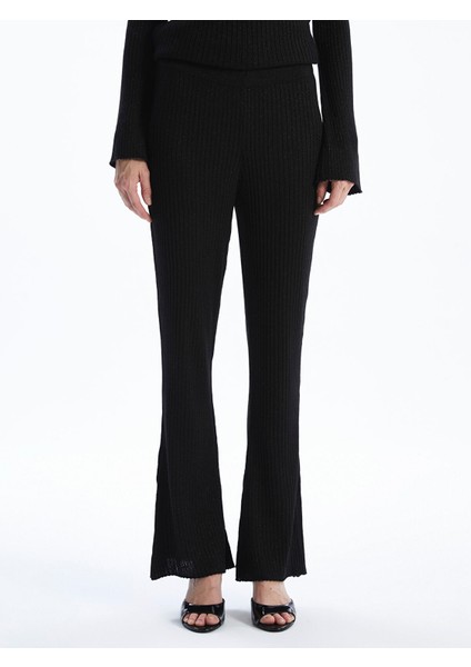 Yeni Sezon Beli Lastikli Parlak Görünümlü Kadın Triko Pantolon fiyatları