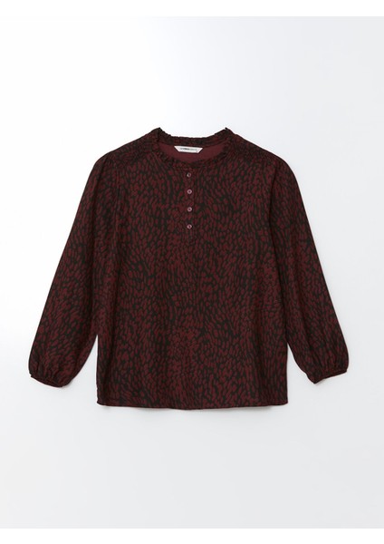 Yeni Sezon Bisiklet Yaka Desenli Kadın Bluz indirimleri