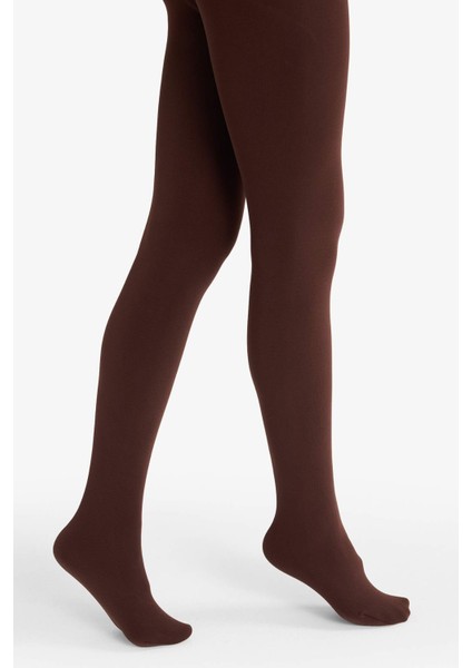Kadın Kahve Termal Külotlu Çorap F8641AXNS
