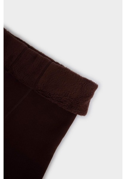 Kadın Kahve Termal Külotlu Çorap F8641AXNS