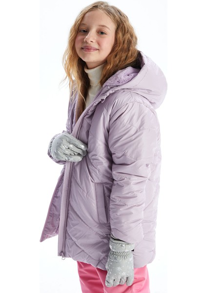 Yeni Sezon Baskılı Kız Çocuk Kar Eldiveni