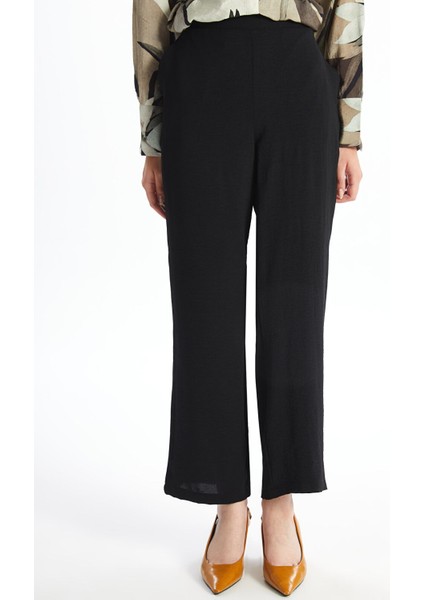 Yeni Sezon Beli Lastikli Düz Geniş Paça Kadın Pantolon fiyatları