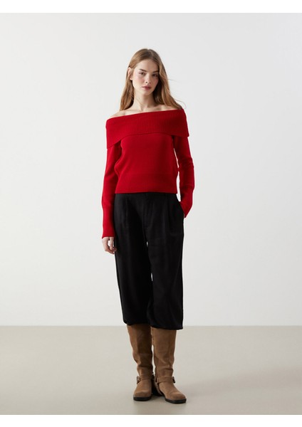 Yeni Sezon Kayık Yaka Kadın Triko Kazak fiyatları