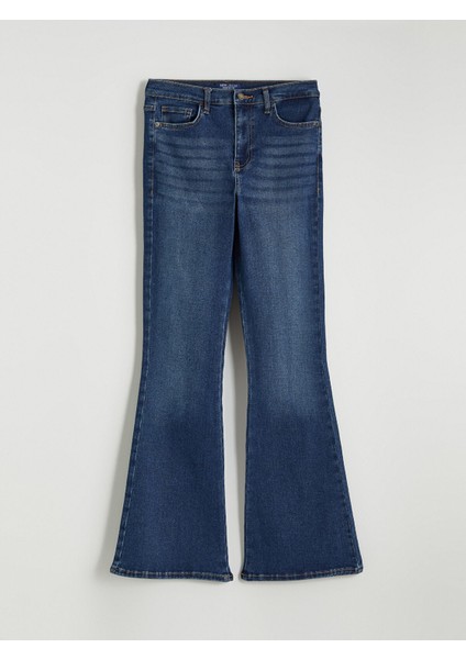 Yeni Sezon Flare Kadın Jean Pantolon