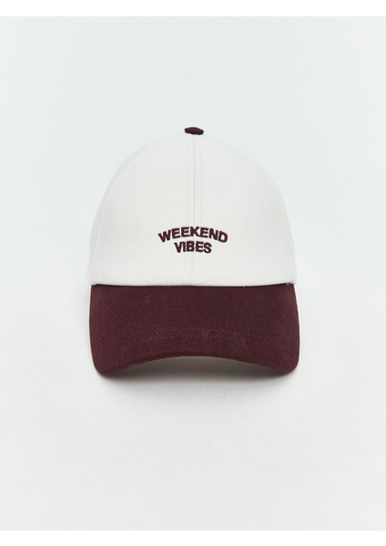 Yeni Sezon Yazı Nakışlı Kadın Bucket Şapka