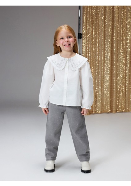 Yeni Sezon Uzun Kollu Kız Çocuk Gömlek
