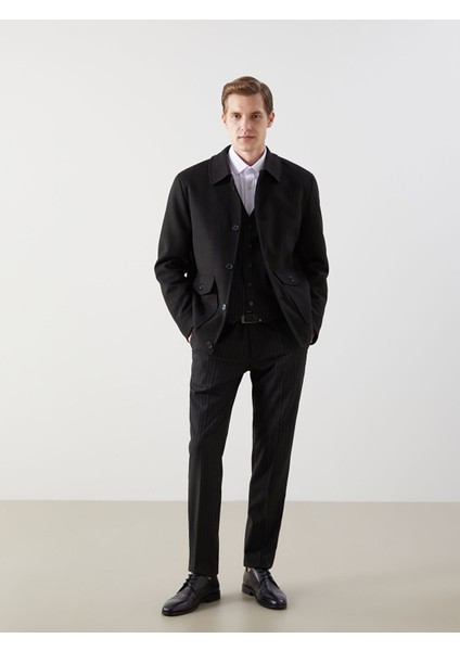 Yeni Sezon Rahat Kalıp Ceket Yaka Erkek Kaşe Kaban fiyatları