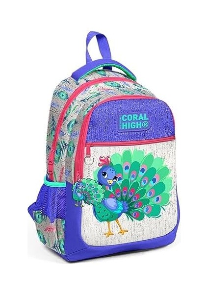 Kız Çocuk Ilkokul ve Ortaokul Sırt Çantası - Yeşil Tavuskuşu modelleri