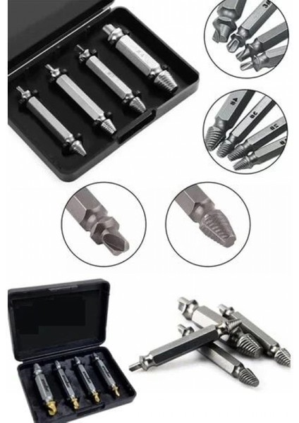 Hasar Görmüş Vida Çıkarıcı 4 Farklı Uç