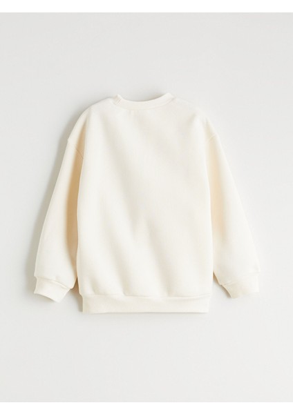 Yeni Sezon Bisiklet Yaka Ayı Teddy Baskılı Erkek Çocuk Sweatshirt modelleri