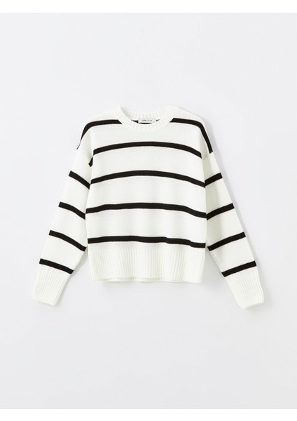 Yeni Sezon Bisiklet Yaka Çizgili Uzun Kollu Kadın Triko Kazak indirimleri