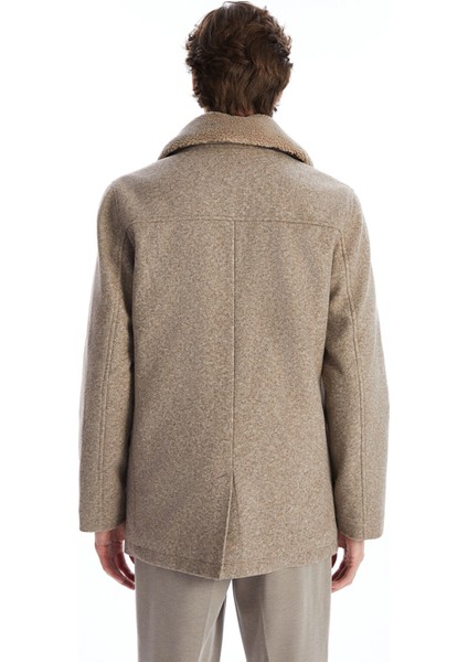 Yeni Sezon Standart Kalıp Ceket Yaka Erkek Kaşe Kaban fırsatları