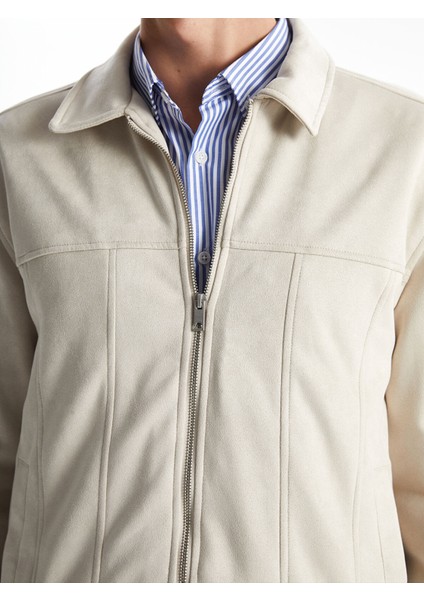 Yeni Sezon Slim Fit Gömlek Yaka Süet Erkek Mont indirimleri