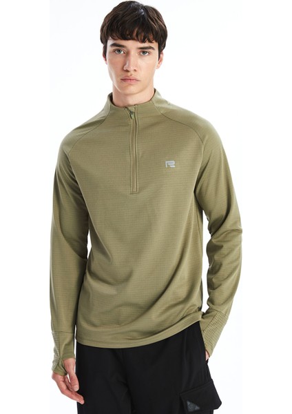 Yeni Sezon Dik Yaka Uzun Kollu Erkek Spor Tişört