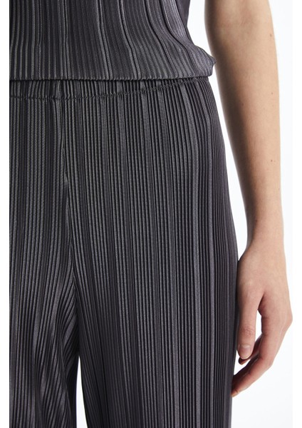 Yeni Sezon Beli Lastikli Dokulu Kadın Pantolon modelleri