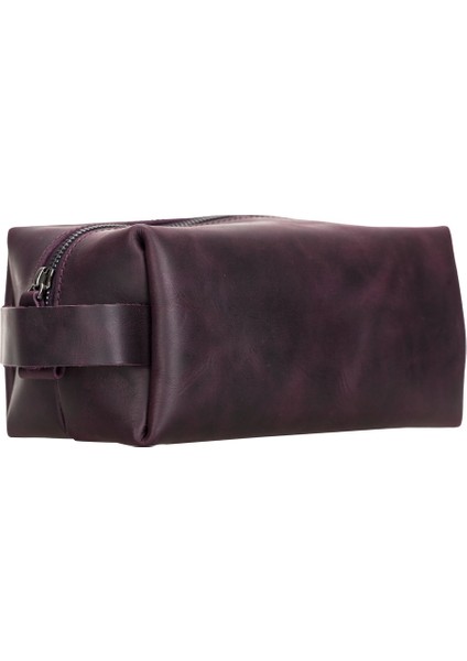 Deri Bakım ve Seyahat Çantası, L Beden, Aa7 Mor