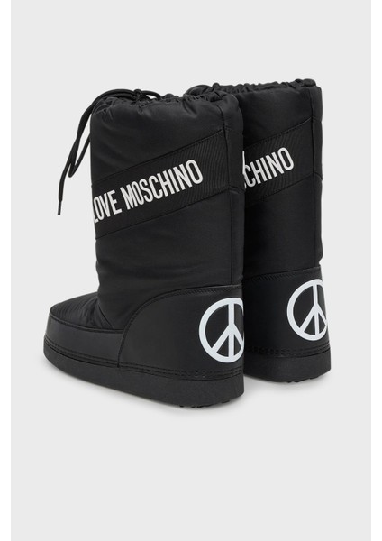 Logolu Suya Dayanıklı Büzgülü Kar Botu Bayan Kar Botu JA24032G0NISA000 fırsatları