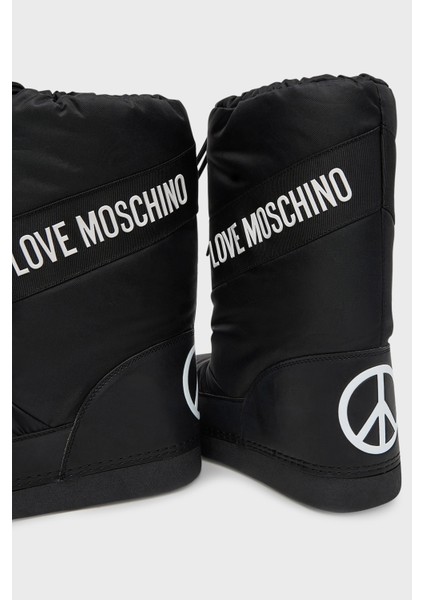 Logolu Suya Dayanıklı Büzgülü Kar Botu Bayan Kar Botu JA24032G0NISA000