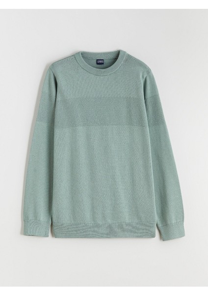 Yeni Sezon Bisiklet Yaka Erkek Çocuk Triko Kazak