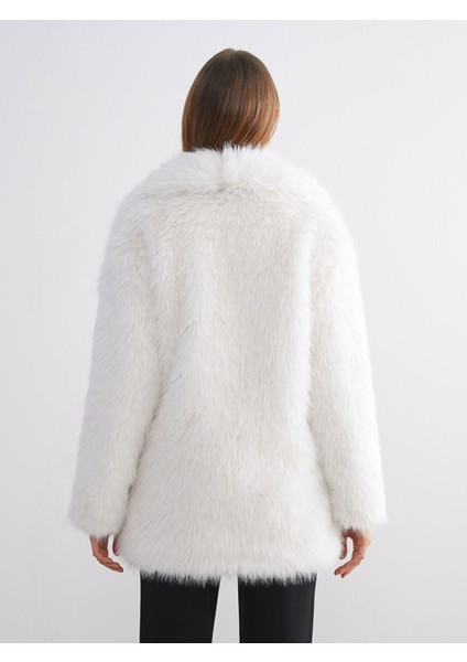 Yeni Sezon Ceket Yaka Oversize Kadın Kürk Mont indirimleri