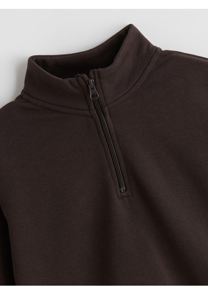 Yeni Sezon Dik Yaka Kız Çocuk Sweatshirt modelleri