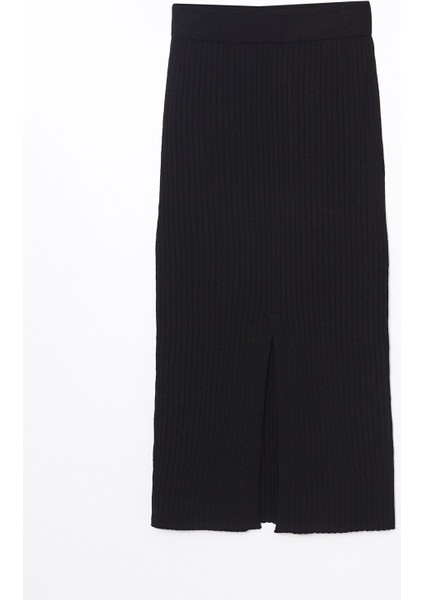 Yeni Sezon Beli Lastikli Dokulu Kadın Triko Etek indirimleri