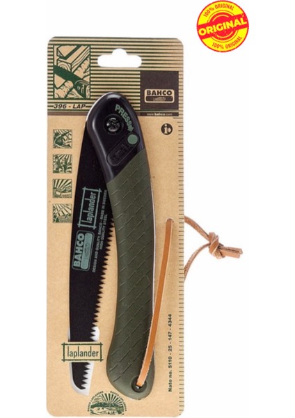 Katlanabilir Budama Testeresi, Avcılar, Kampçılar, 396-LAP ( Sweden )